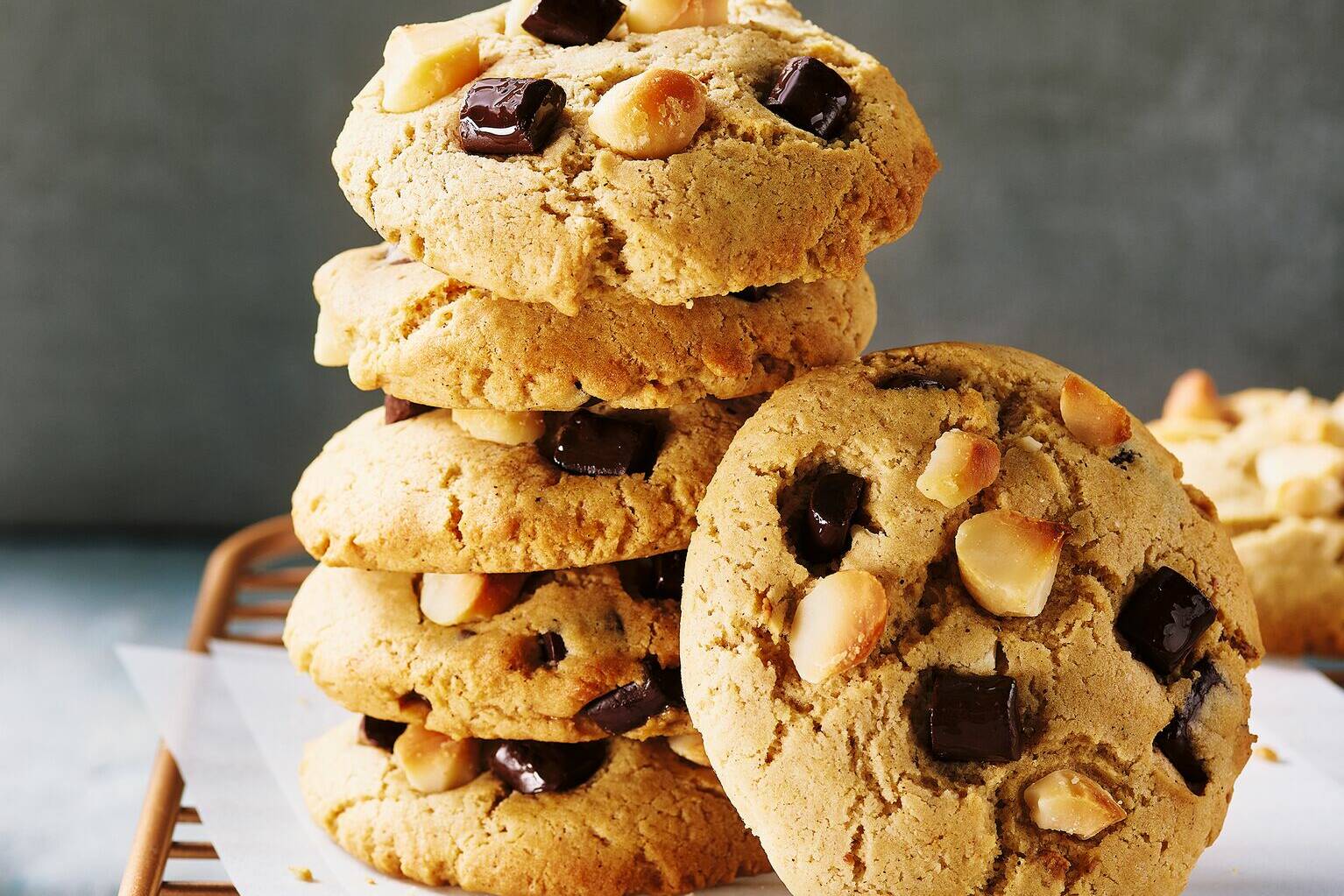 Vegane Macadamia-Erdnuss-Cookies Rezept | Küchengötter