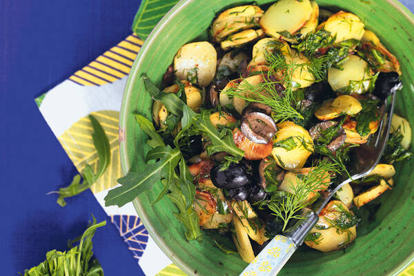 Gebratener Kartoffelsalat Rezept | Küchengötter Gebratener Kartoffelsalat Rezept | Küchengötter