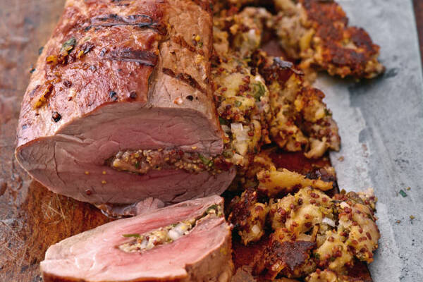 Gefülltes Schweinefilet