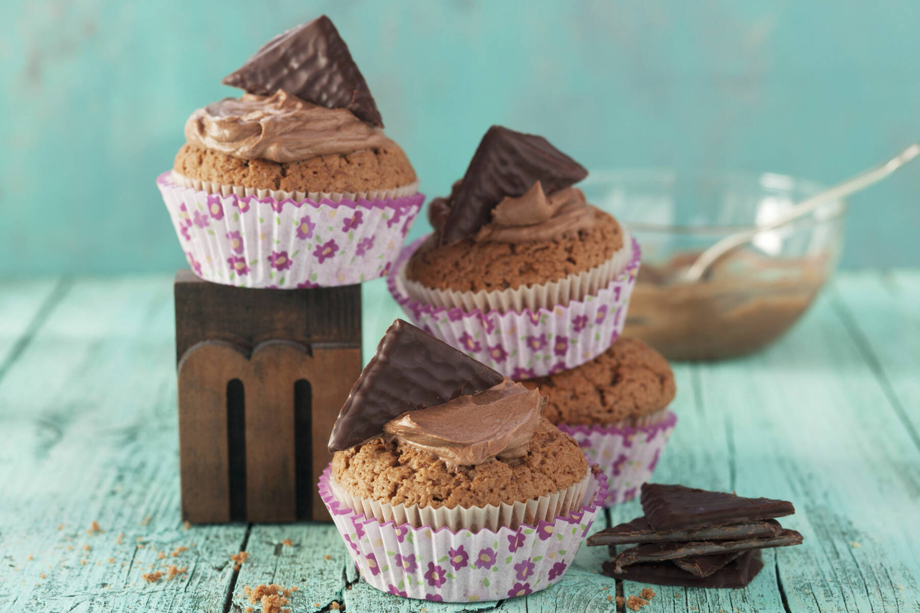 Schoko-Minz-Muffins Rezept | Küchengötter Schoko-Minz-Muffins Rezept | Küchengötter