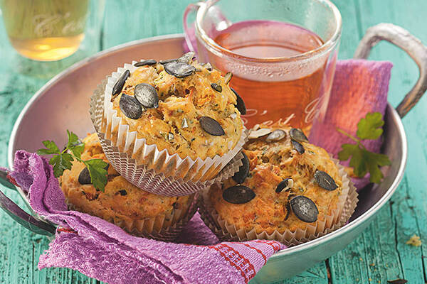 Kürbis-Apfel-Muffins Rezept | Küchengötter Kürbis-Apfel-Muffins Rezept | Küchengötter