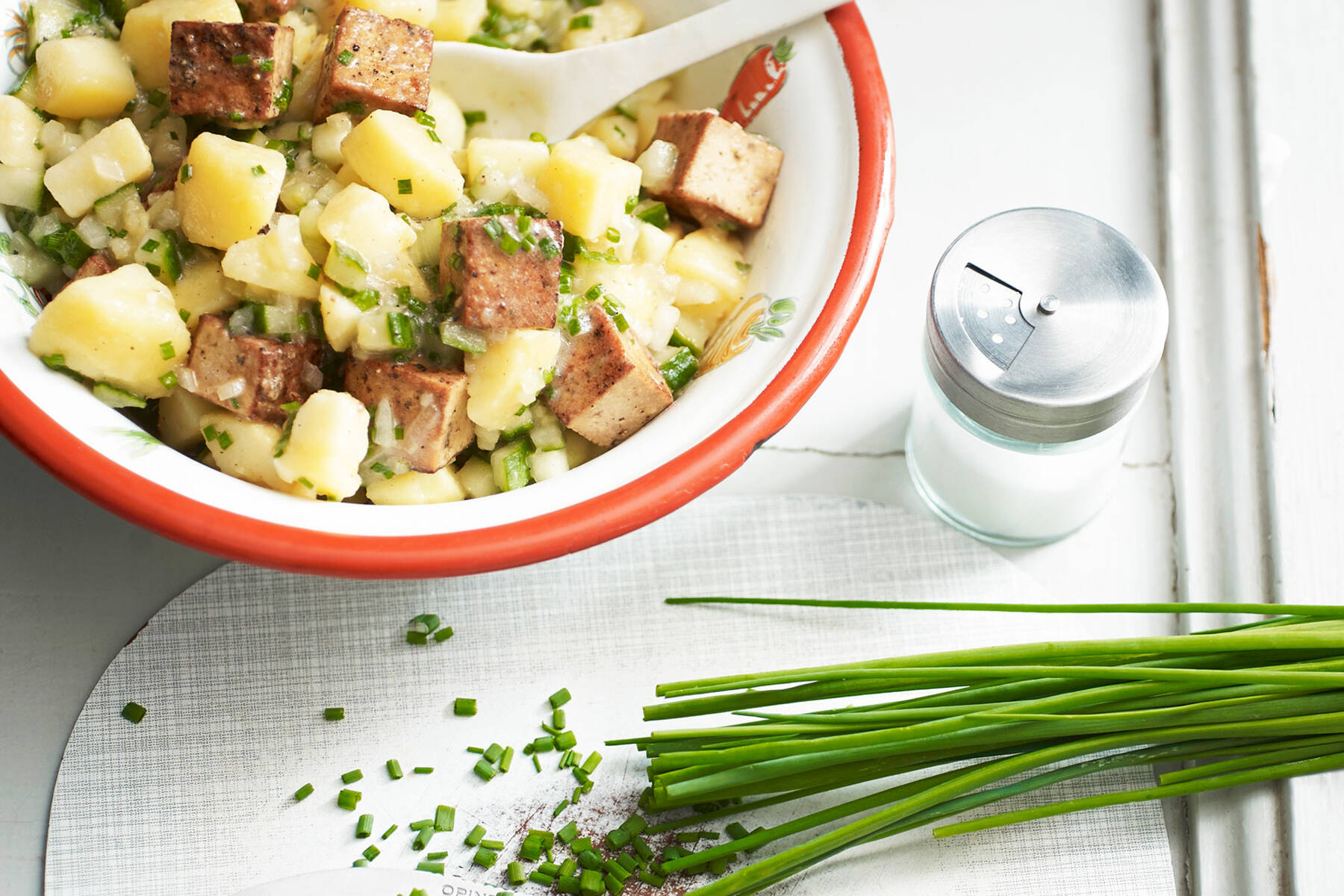 Kartoffelsalat mit Tofu Rezept | Küchengötter