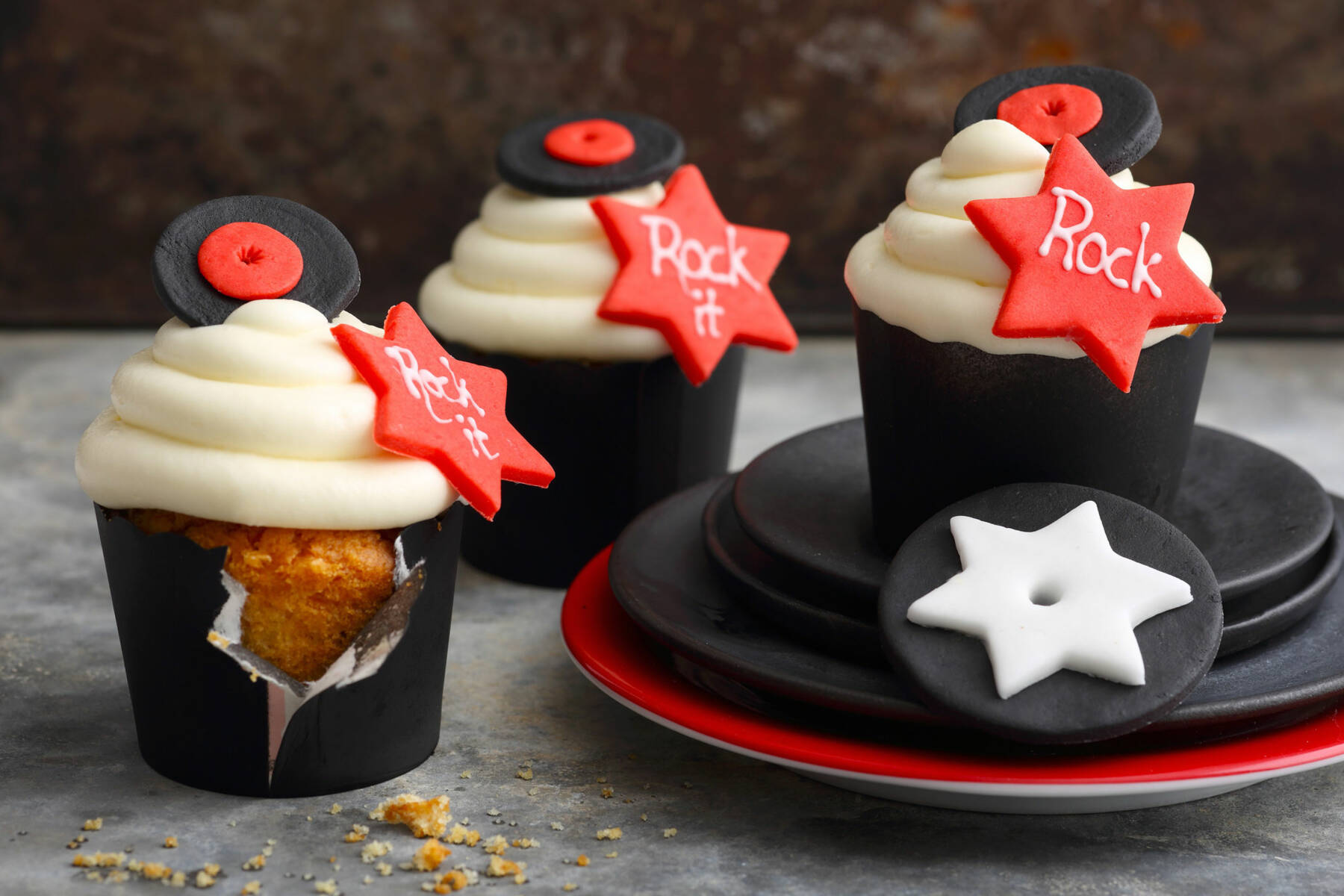 Rock N Roll Cupcakes Rezept Kuchengotter