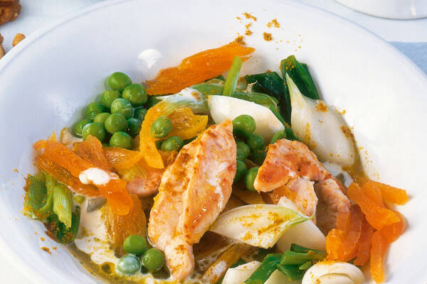 Puten-Geschnetzeltes mit Curry Rezept | Küchengötter Puten-Geschnetzeltes mit Curry Rezept | Küchengötter