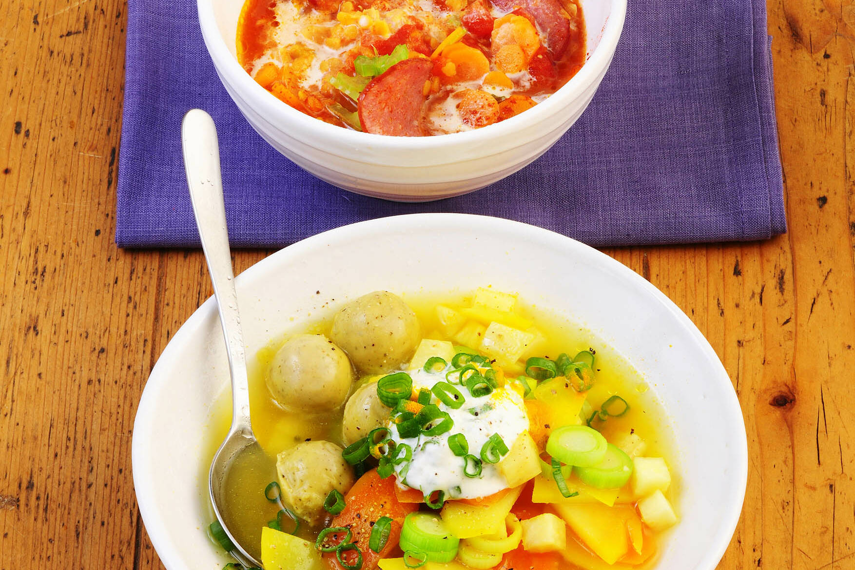 Schneller Rote-Linsen-Eintopf mit Kabanossi Rezept | Küchengötter Schneller Rote-Linsen-Eintopf mit Kabanossi Rezept | Küchengötter