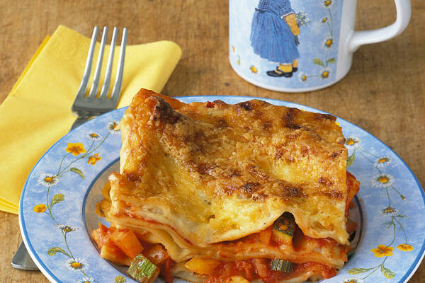 Einfache vegetarische Gemüselasagne Rezept Küchengötter