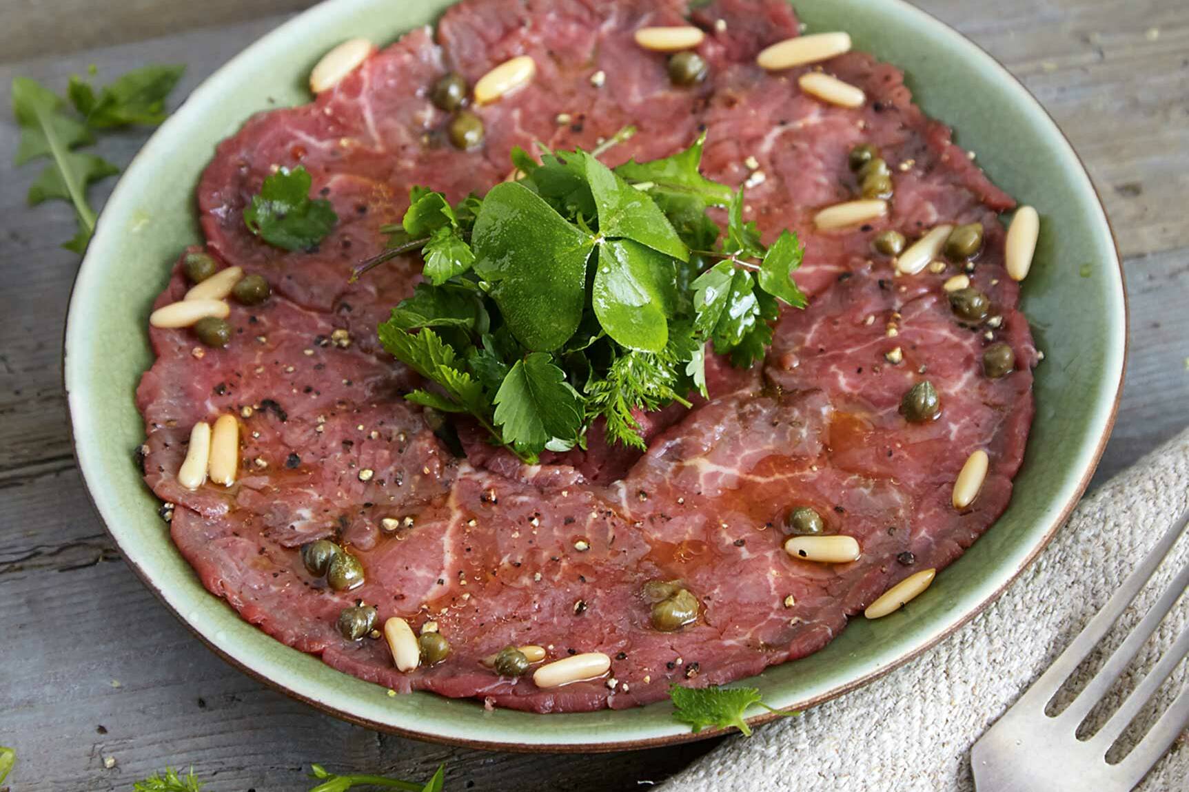 Carpaccio Vom Kasselerfilet Mit Linsenvinaigrette - Rezepte Suchen Carpaccio Vom Kasselerfilet Mit Linsenvinaigrette - Rezepte Suchen