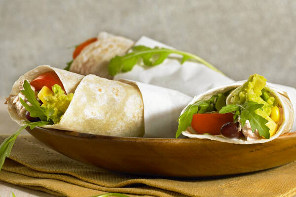 Picture of delicious tuna wraps