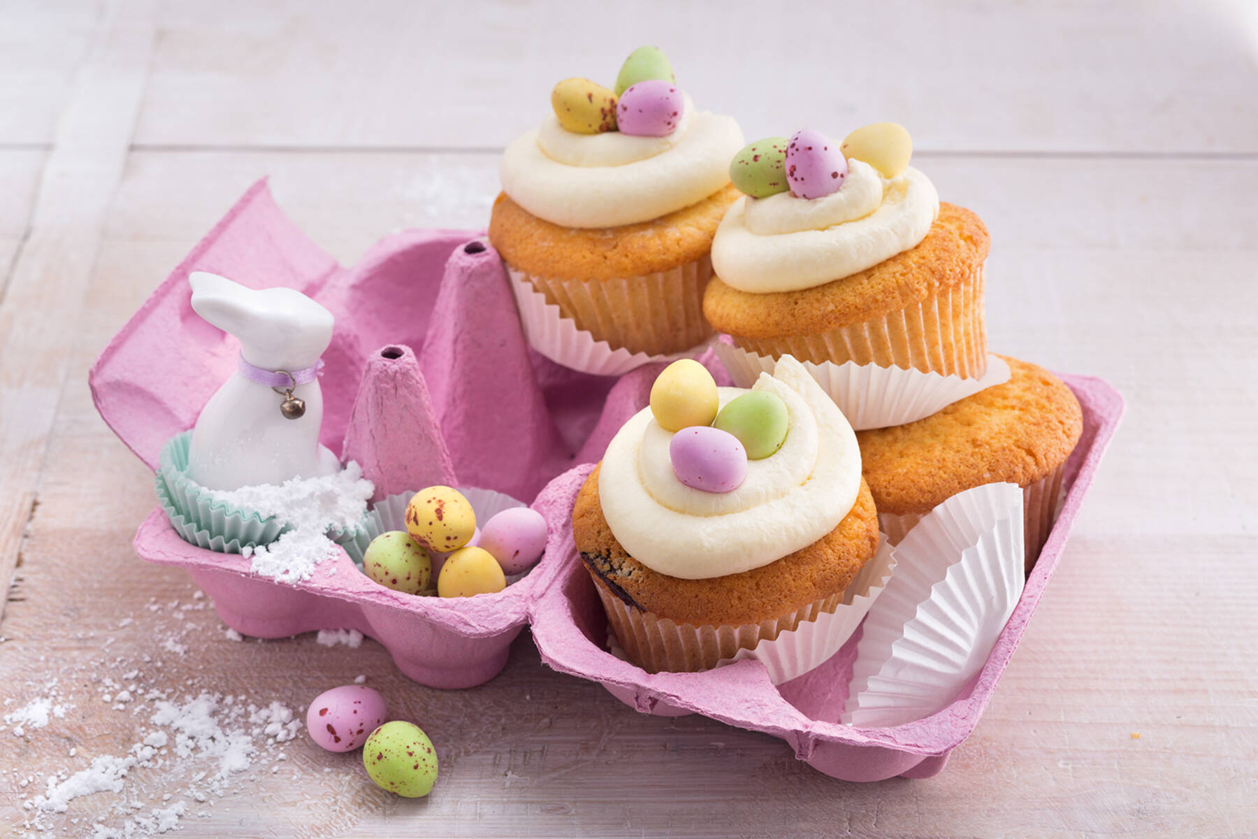 Osternest-Cupcakes Rezept | Küchengötter