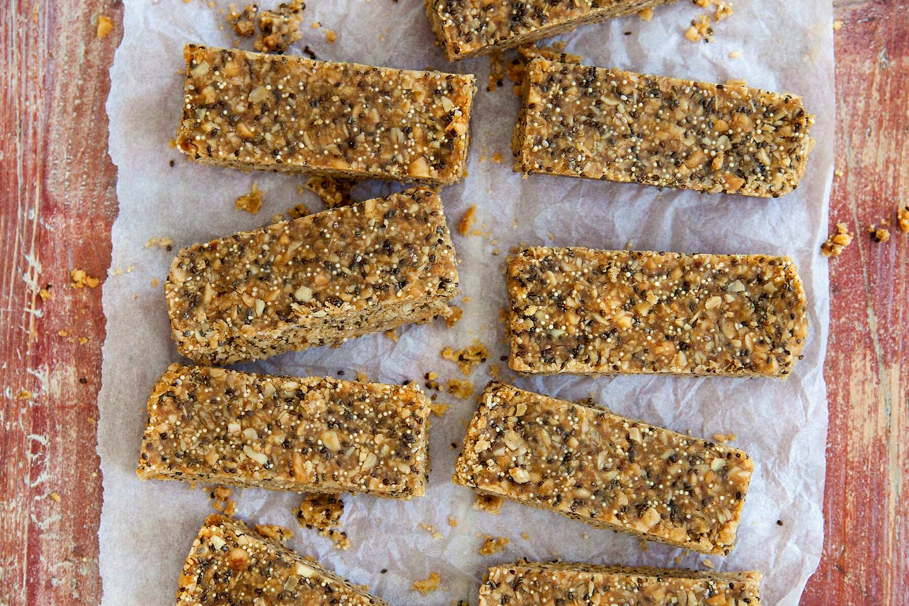 Vegane Erdnuss-Energieriegel Rezept | Küchengötter Vegane Erdnuss-Energieriegel Rezept | Küchengötter