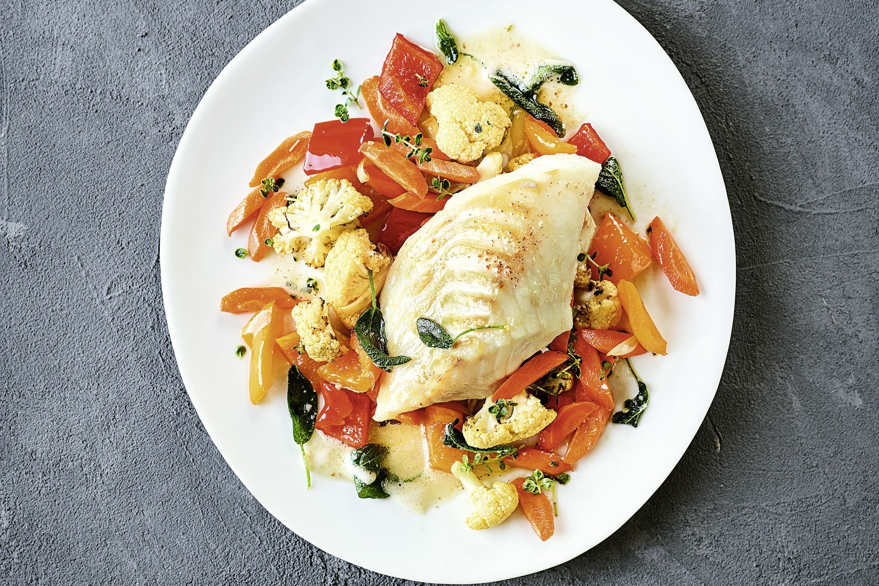 Kabeljau Mit Pfannengemuse Aus Der Heissluftfritteuse Rezept Kuchengotter