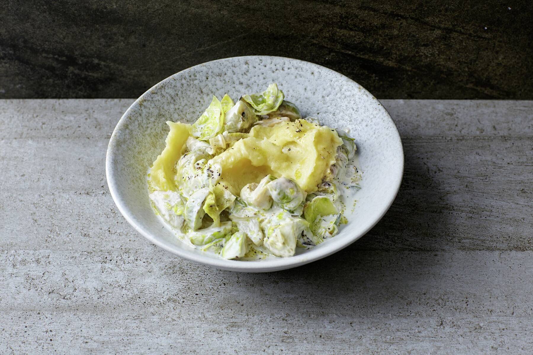 Stampf mit Rosenkohl Rezept | Küchengötter Stampf mit Rosenkohl Rezept | Küchengötter