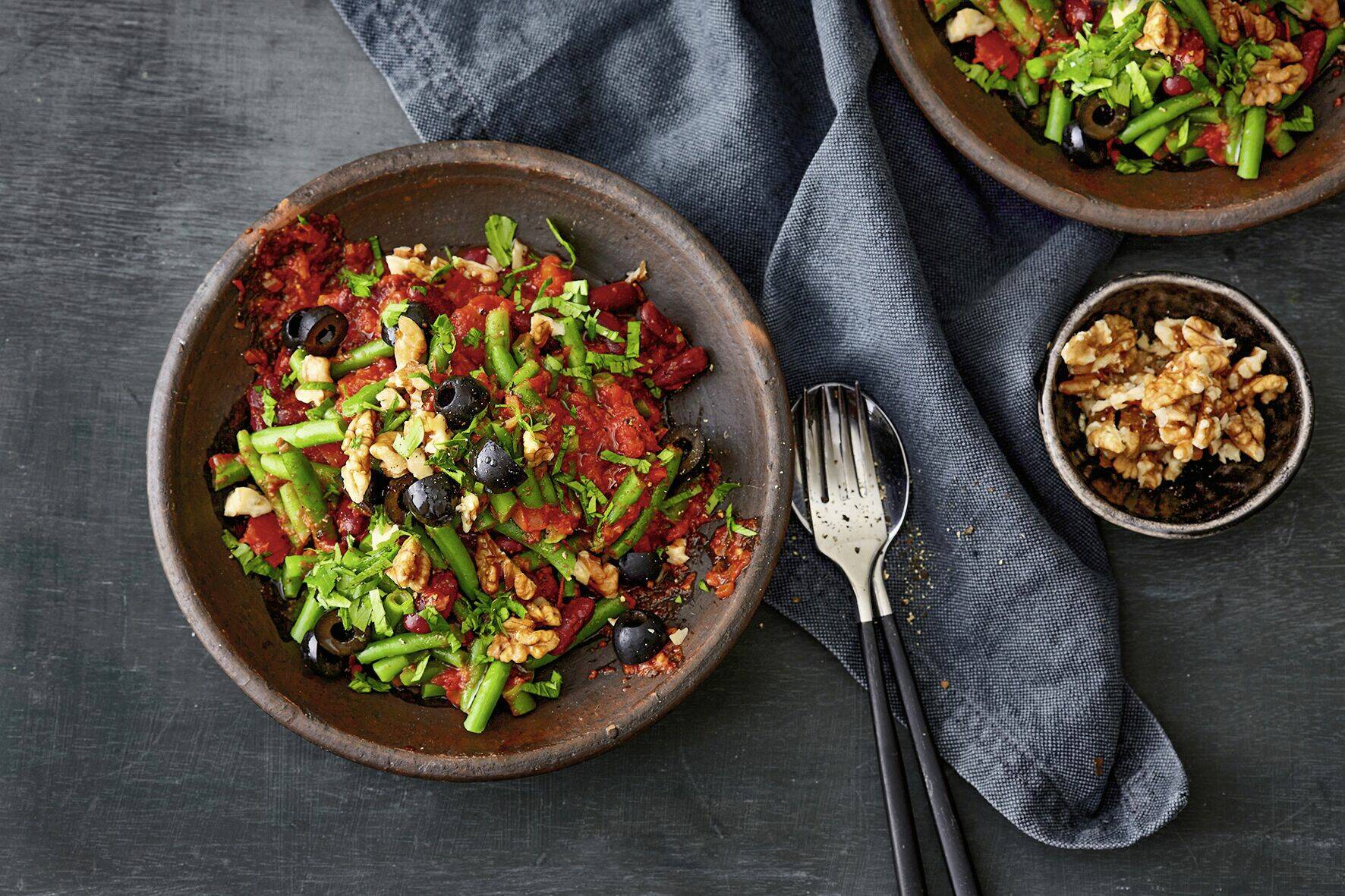 Bohnen mit scharfer Sauce Rezept | Küchengötter Bohnen mit scharfer Sauce Rezept | Küchengötter