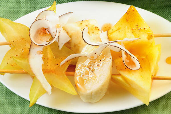Fruchtspiesse Mit Gewurzhonig Rezept Kuchengotter 