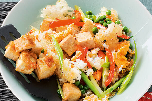 Gebratener Reis mit Tofu Rezept | Küchengötter
