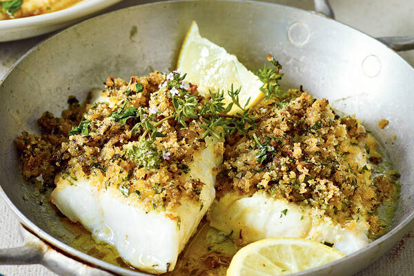 Schneller Fisch Mit Krauterkruste Rezept Kuchengotter Seelachs Im Ofen Mit Kruste