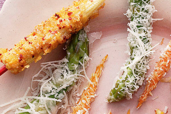 Spargelspitzen mit Parmesan Rezept | Küchengötter Spargelspitzen mit Parmesan Rezept | Küchengötter