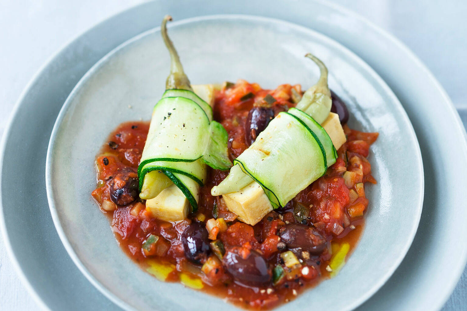 Tofupäckchen im Zucchinimantel Rezept | Küchengötter Tofupäckchen im Zucchinimantel Rezept | Küchengötter