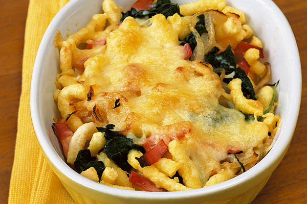 Käse-Spinat-Spätzle Rezept | Küchengötter