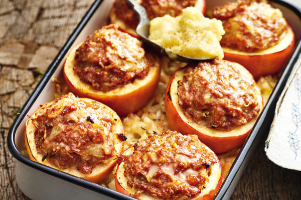 Apfel Mit Kohl Hackfleisch Fullung Rezept Kuchengotter 