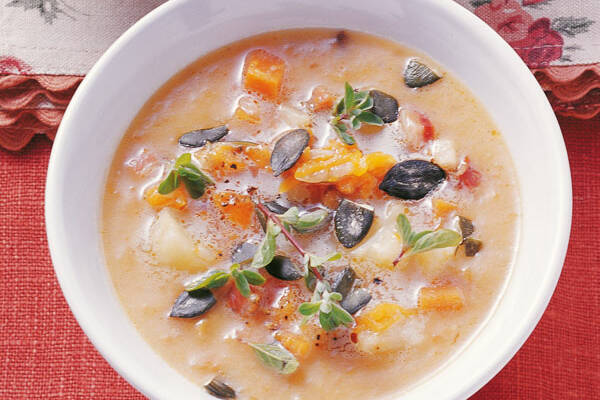 Kartoffel-Kürbis-Suppe Rezept | Küchengötter Kartoffel-Kürbis-Suppe Rezept | Küchengötter