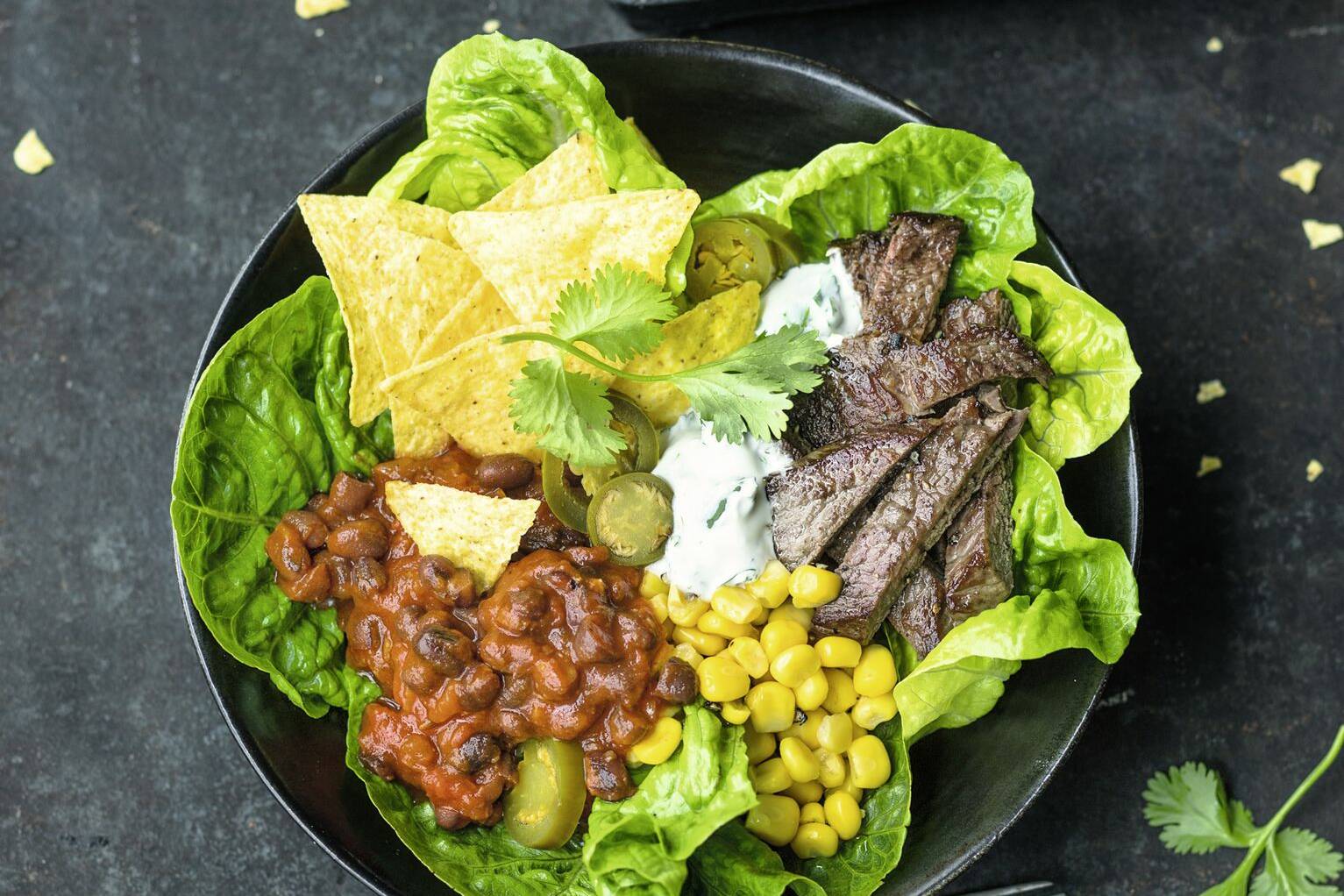 NachoBowl mit BBQBohnen Rezept Küchengötter