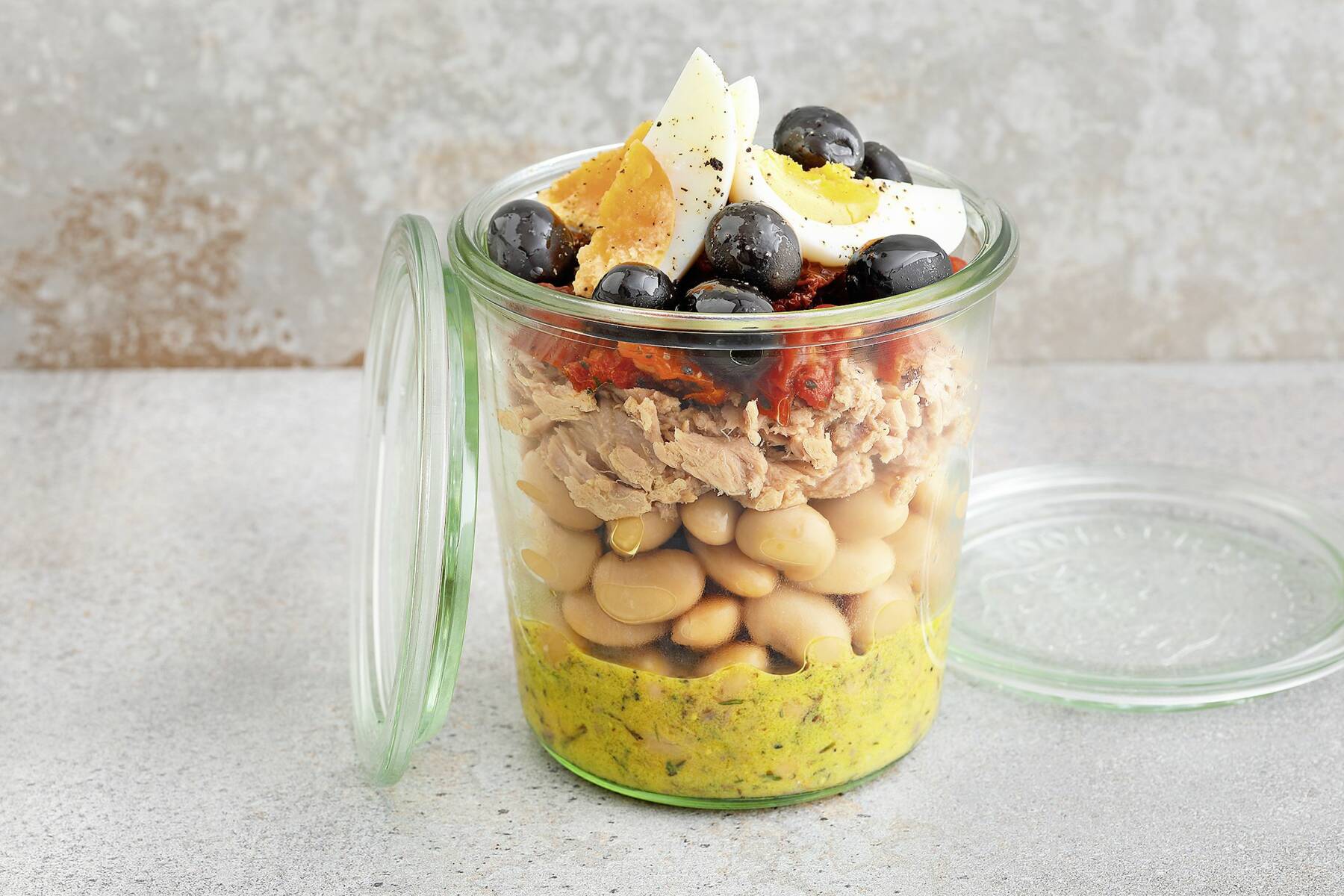 Bohnensalat Nizza-Style im Glas