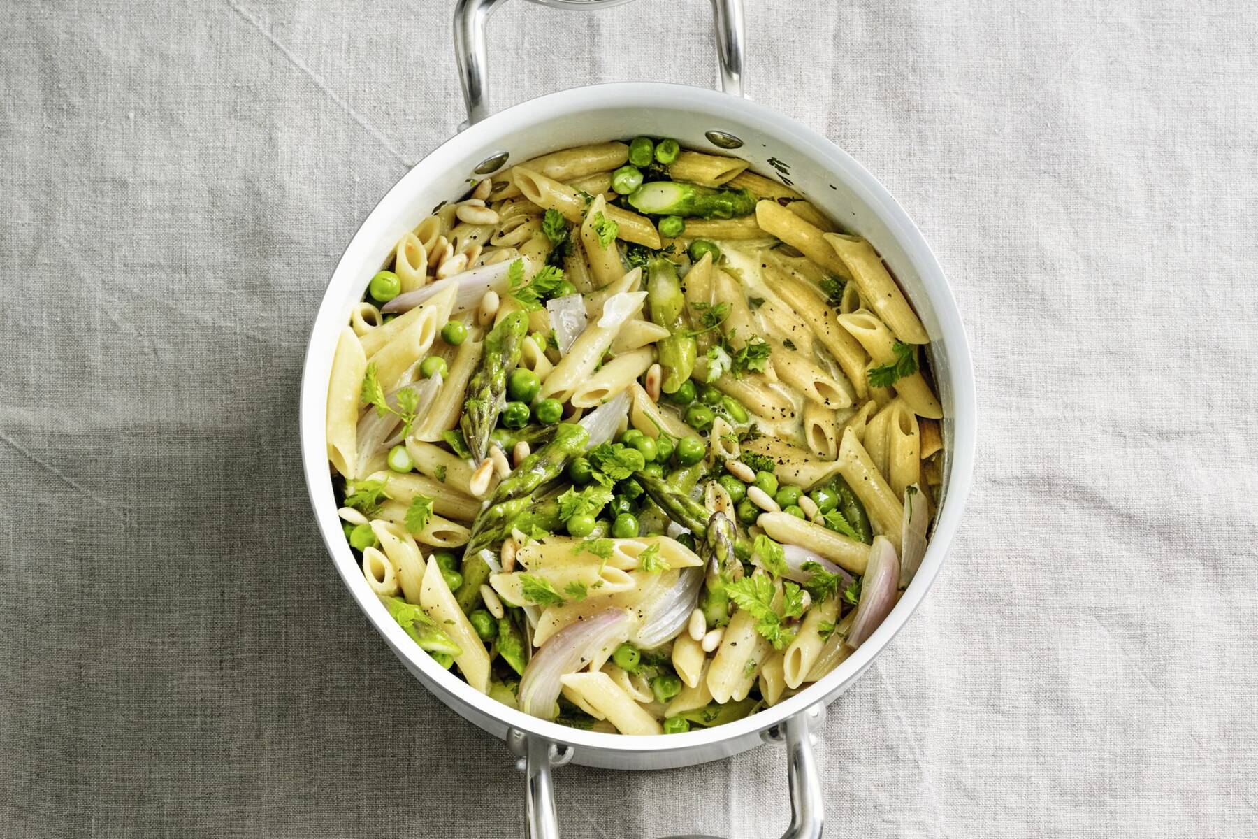 Spargel-Kerbel-One-Pot-Pasta | Küchengötter Spargel-Kerbel-One-Pot-Pasta | Küchengötter