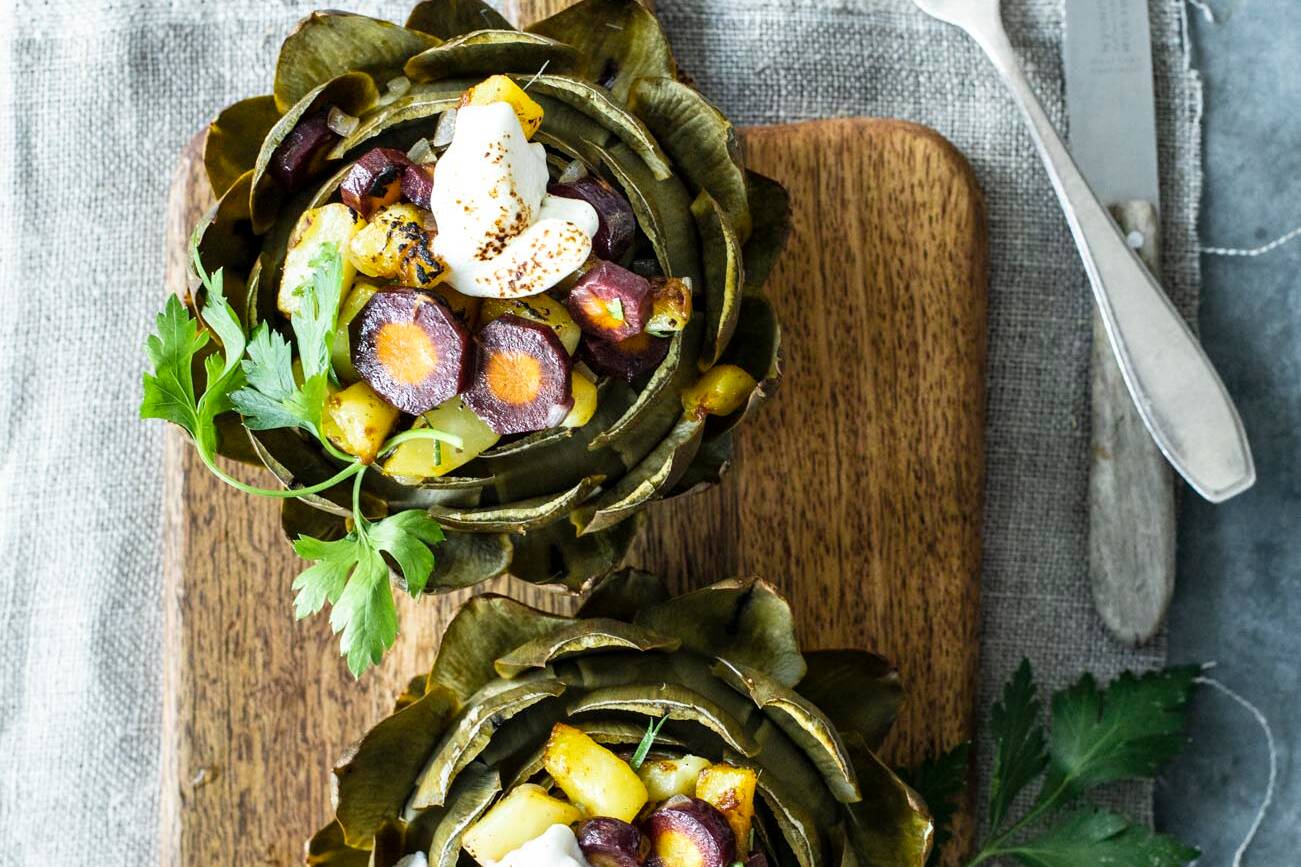 Gefüllte Artischocken Rezept | Küchengötter Gefüllte Artischocken Rezept | Küchengötter