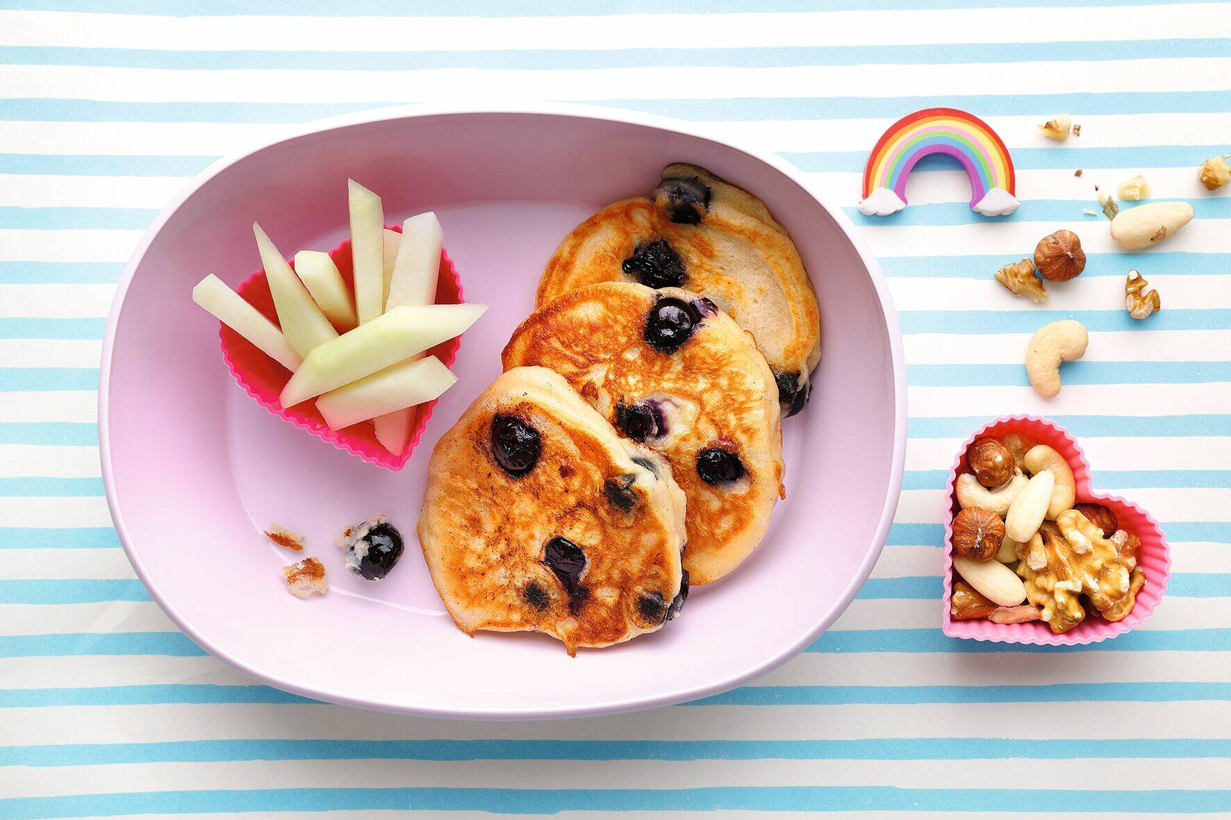 Heidelbeer-Quark-Pancakes Rezept | Küchengötter Heidelbeer-Quark-Pancakes Rezept | Küchengötter