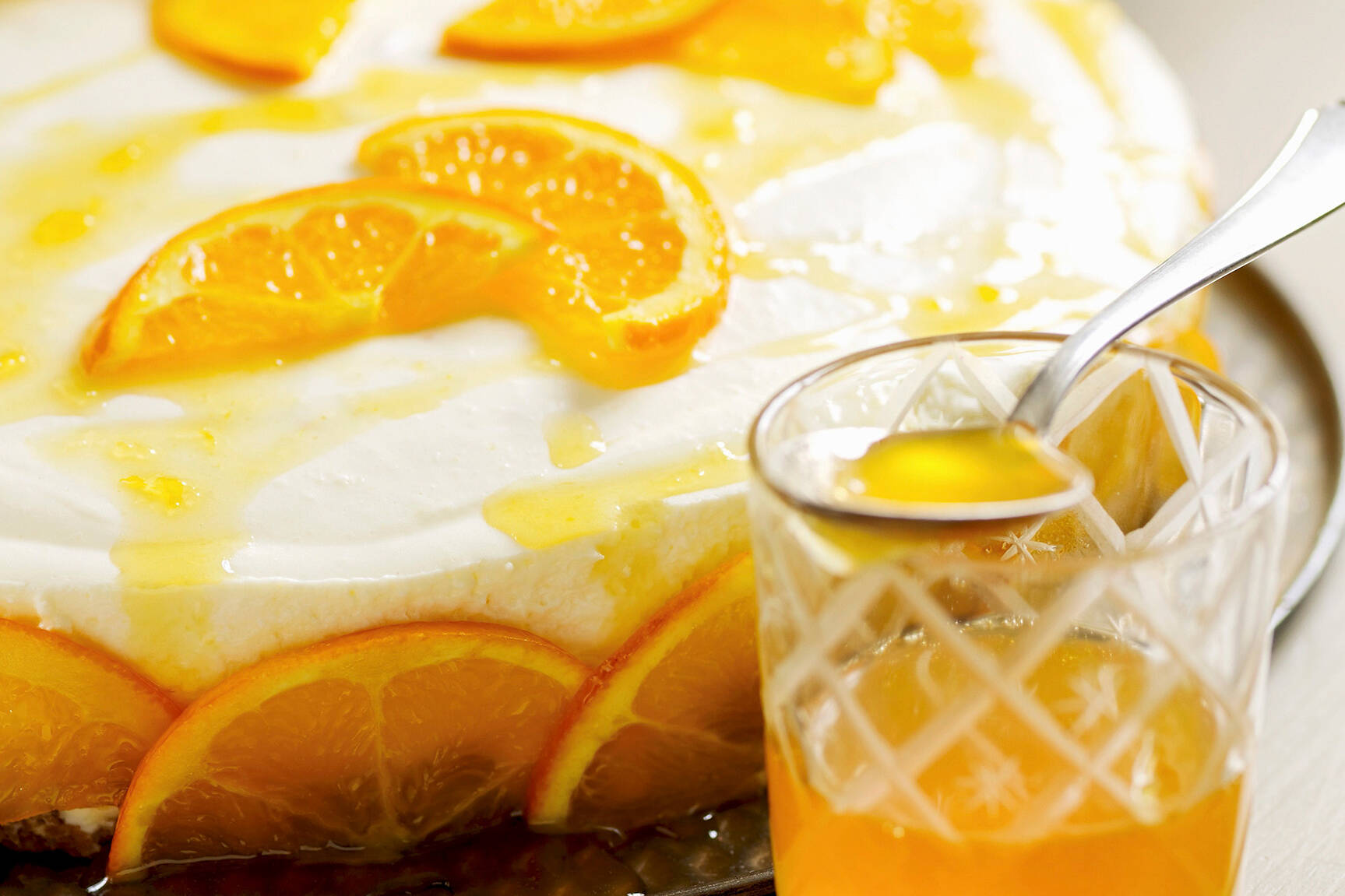 Orangentorte ohne Backen Rezept | Küchengötter