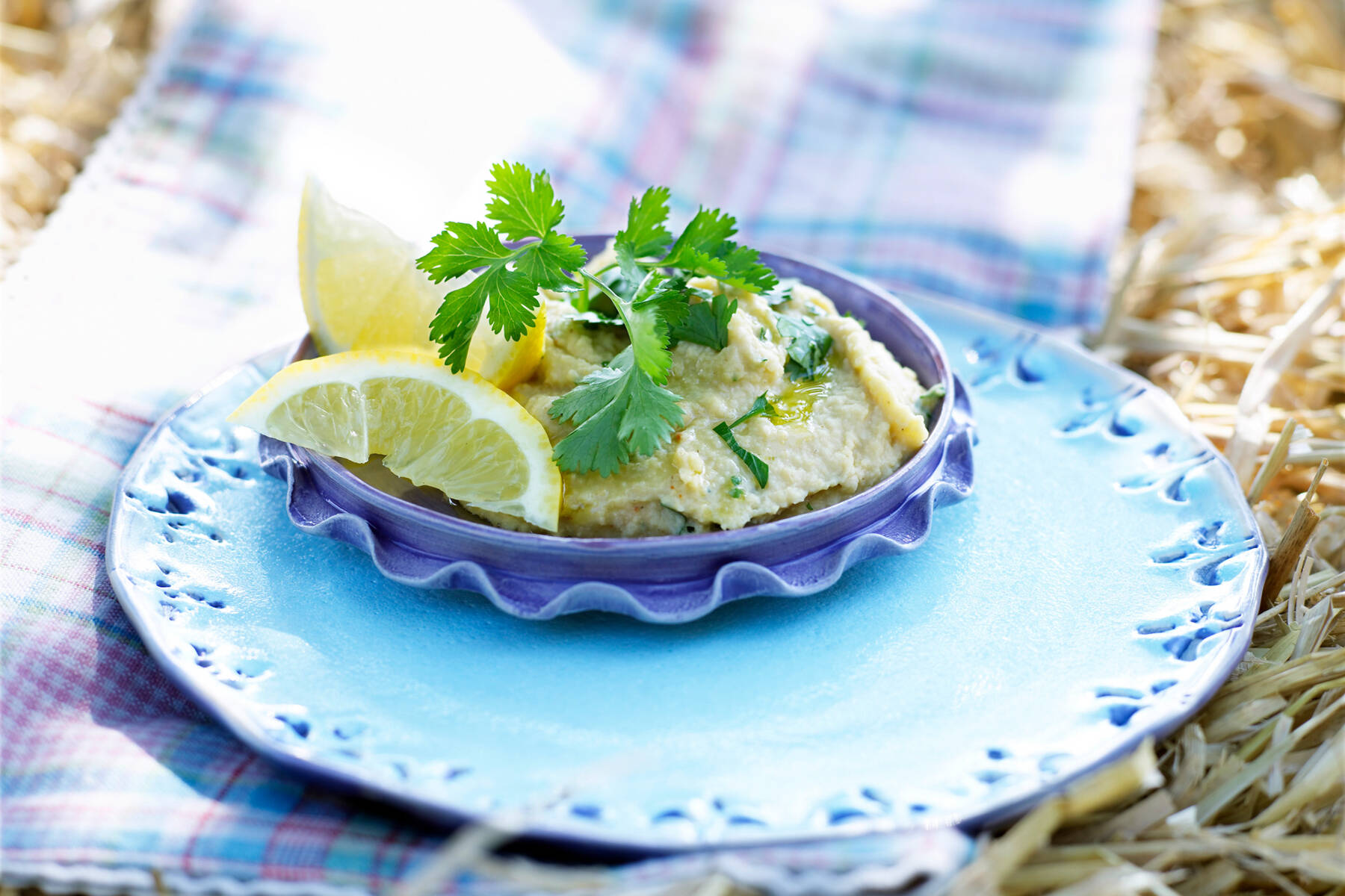 Bild von orientalischem Kichererbsenmus