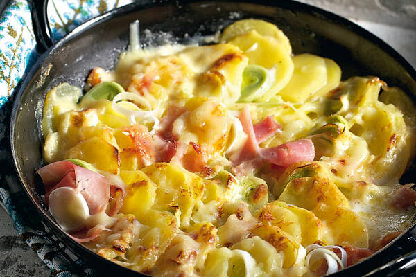 Lauch-Kartoffel-Gratin Rezept | Küchengötter Lauch-Kartoffel-Gratin Rezept | Küchengötter