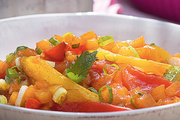 Fruchtig marinierte Paprika Rezept | Küchengötter