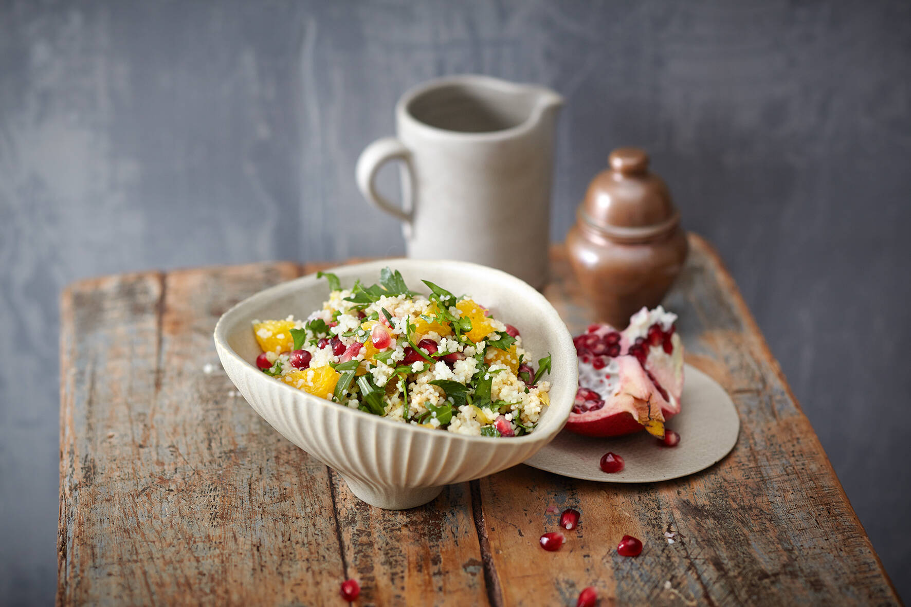 Couscous-Salat mit Granatapfel & Ras-el-Hanout Rezept | Küchengötter Couscous-Salat mit Granatapfel & Ras-el-Hanout Rezept | Küchengötter