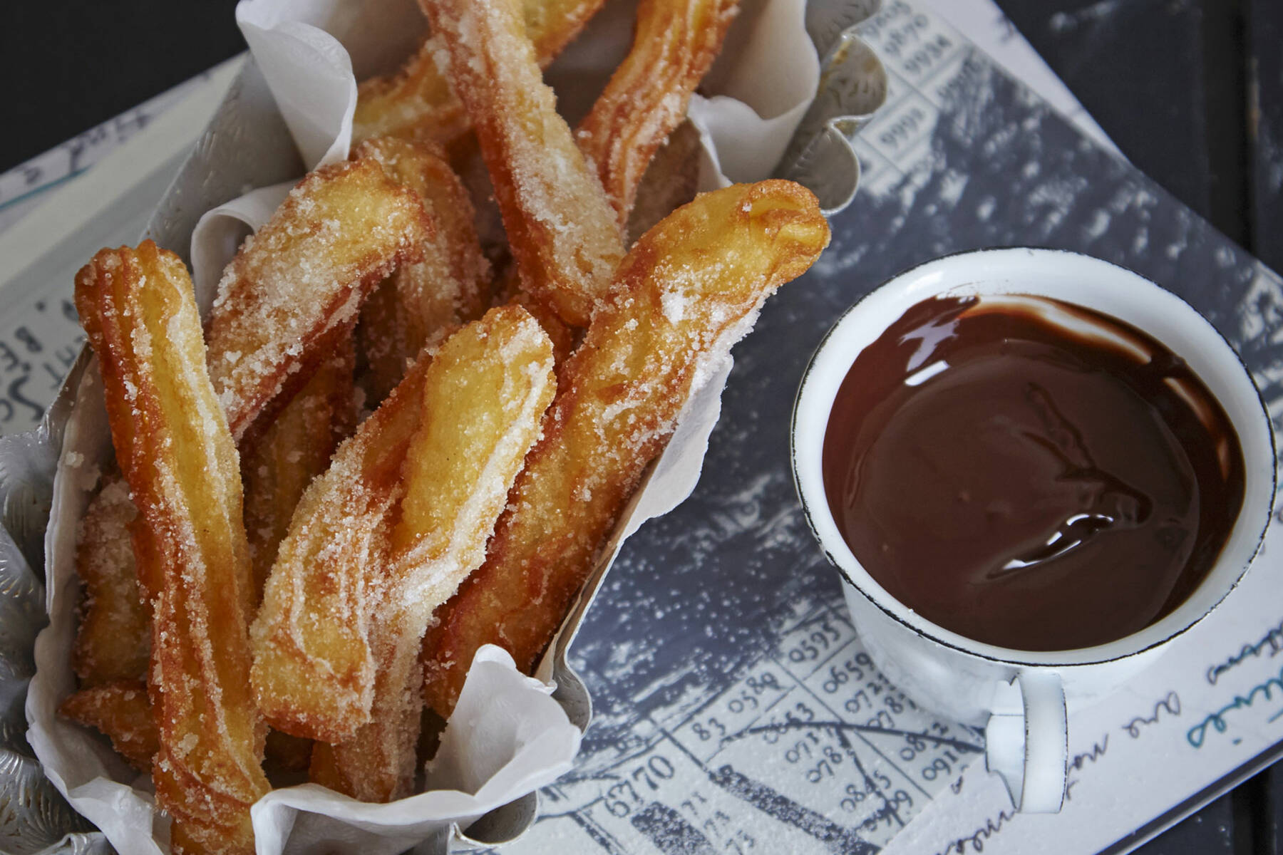 Churros Mit Zartbitter Schokolade Rezept Kuchengotter