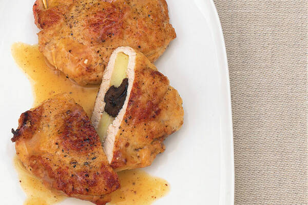 Gefüllte Schnitzel mit Äpfeln Rezept | Küchengötter