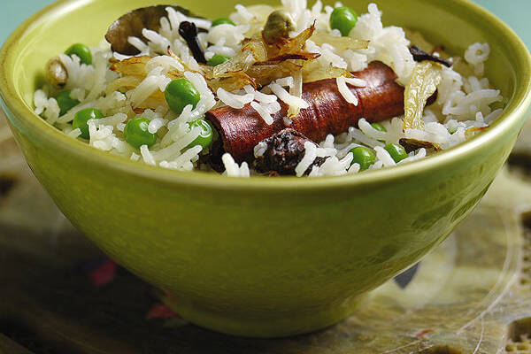 Gewürzreis mit Erbsen Rezept | Küchengötter