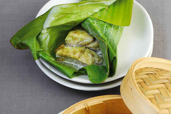 Fisch im Bananenblatt