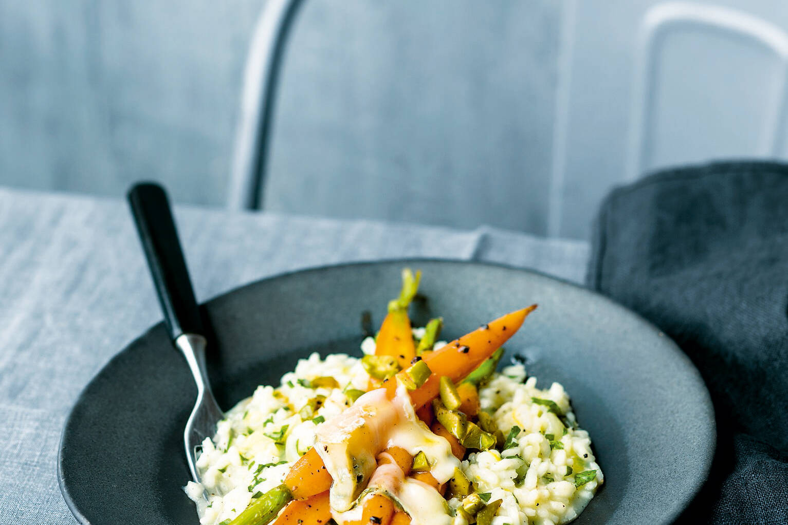 Zitronenrisotto mit Kardamom-Möhren Rezept | Küchengötter Zitronenrisotto mit Kardamom-Möhren Rezept | Küchengötter