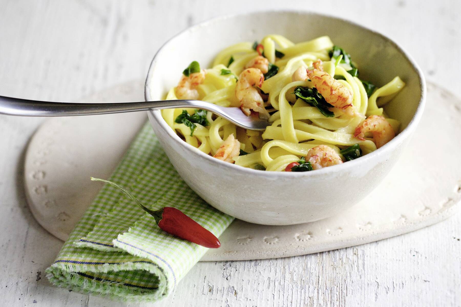Bärlauch-Nudeln mit Flusskrebsen Rezept | Küchengötter Bärlauch-Nudeln mit Flusskrebsen Rezept | Küchengötter