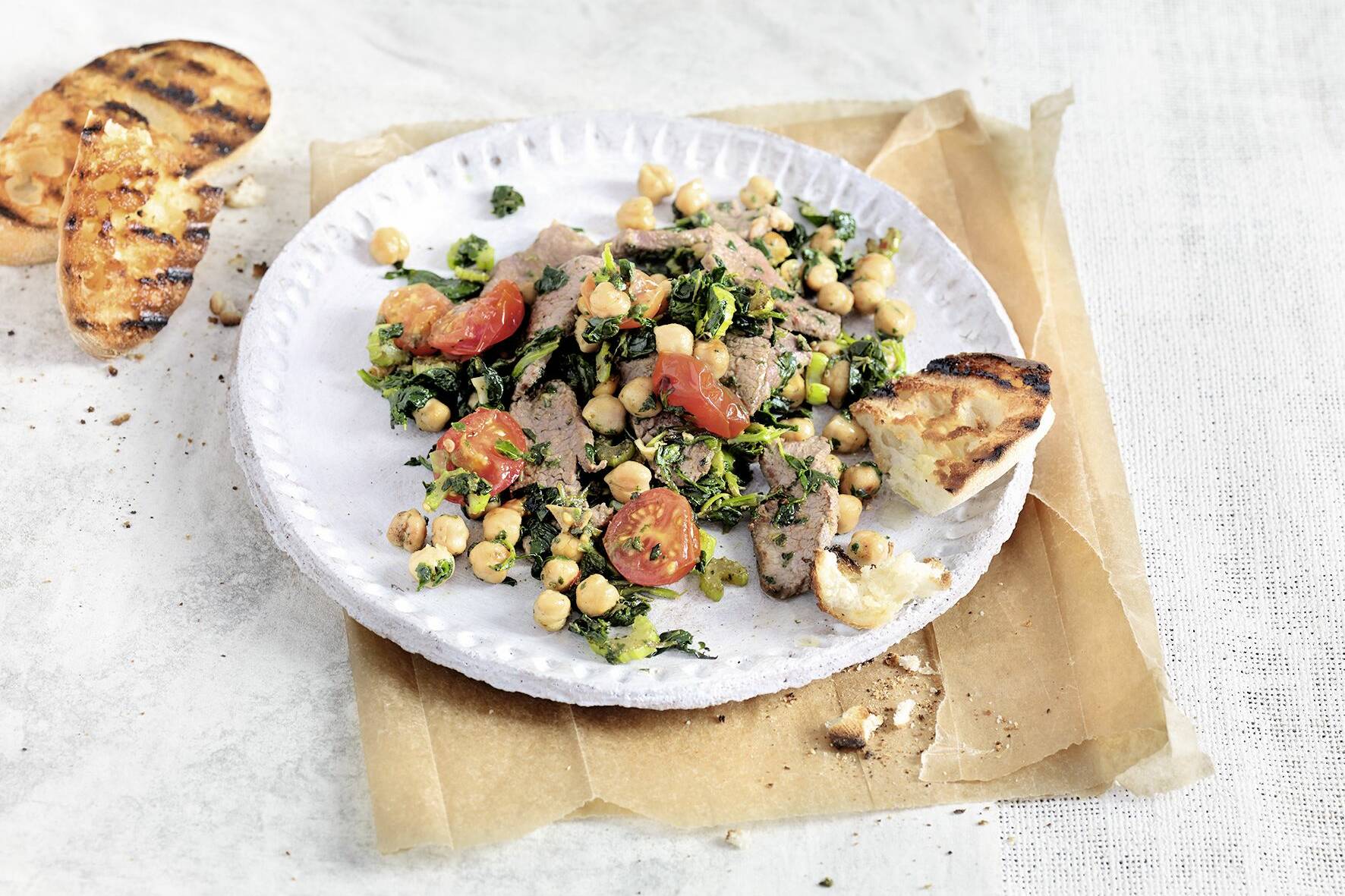 Kichererbsen-Pfanne mit Lamm Rezept | Küchengötter