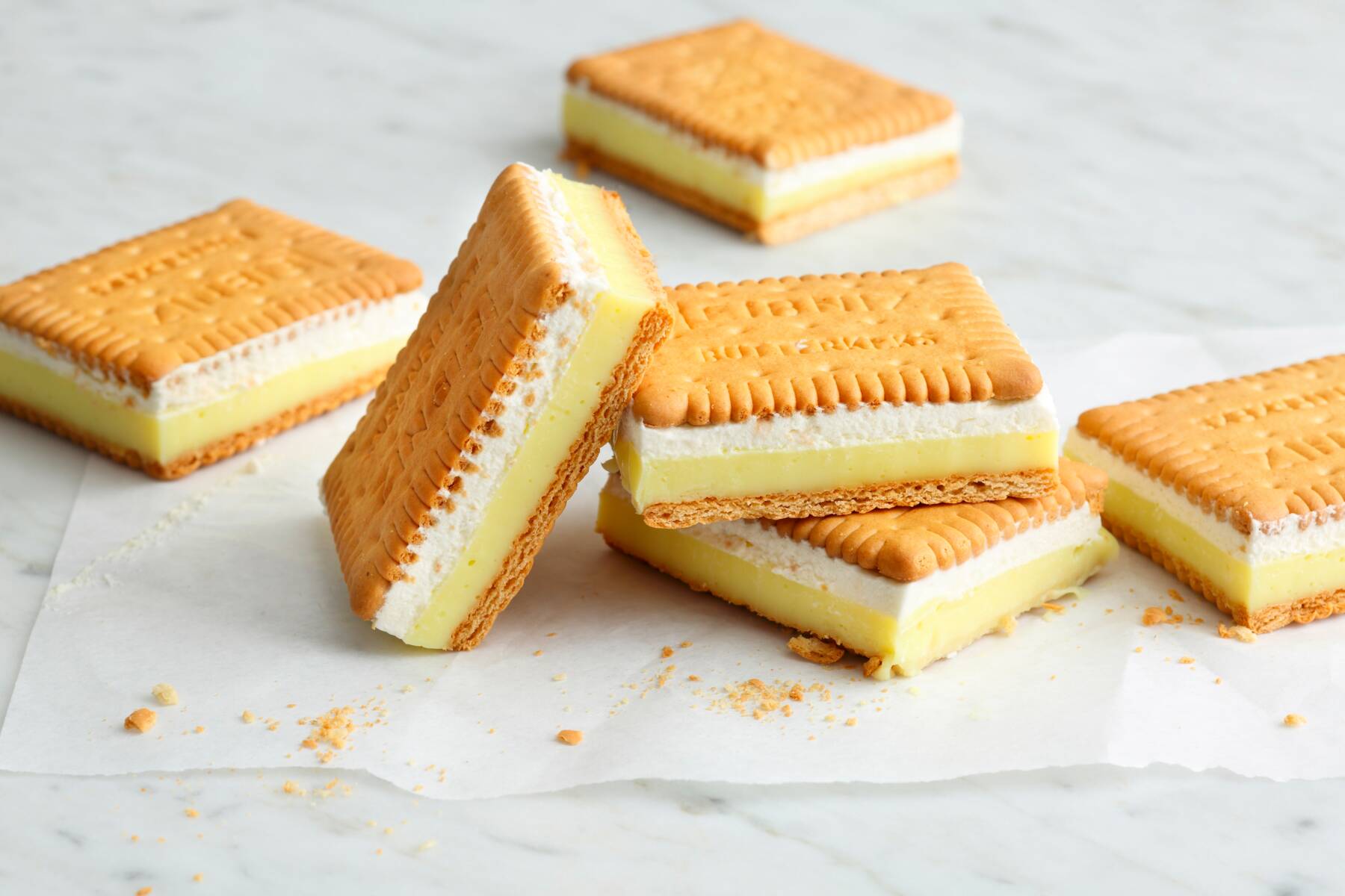 Schnelle KeksSandwiches mit Vanillecreme Rezept Küchengötter