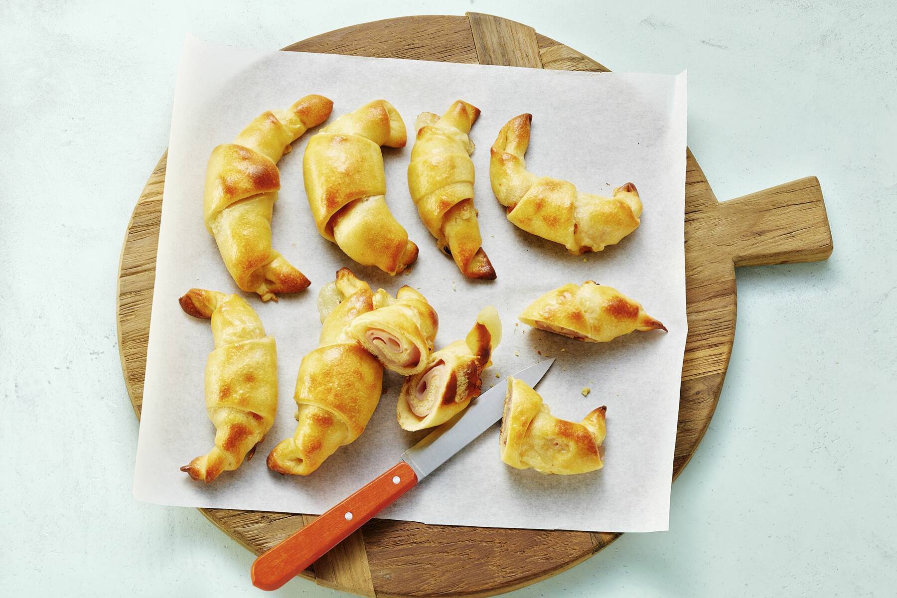 Käse-Schinken-Croissants Rezept | Küchengötter Käse-Schinken-Croissants Rezept | Küchengötter