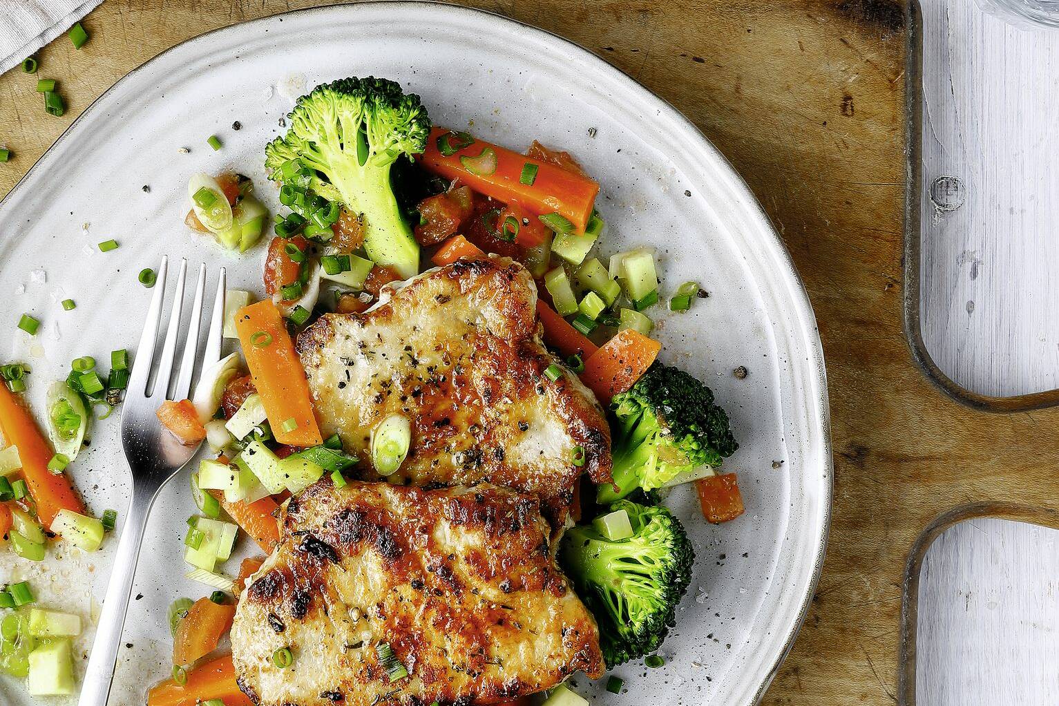 Schnitzelchen mit Gartengemüse Rezept | Küchengötter Schnitzelchen mit Gartengemüse Rezept | Küchengötter