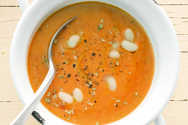 Bohnen-Tomaten-Suppe Rezept | Küchengötter