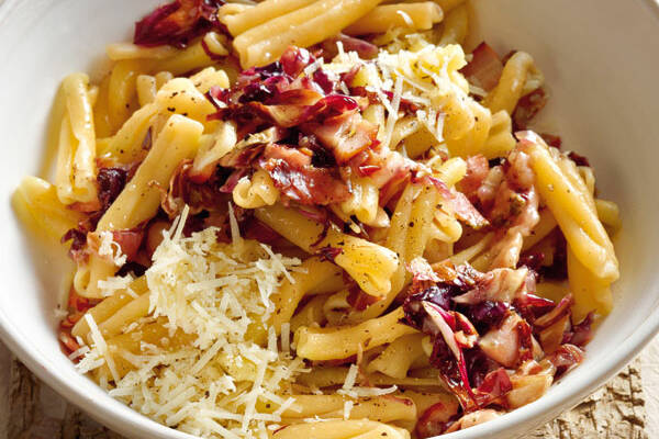 Pasta mit gebratenem Radicchio