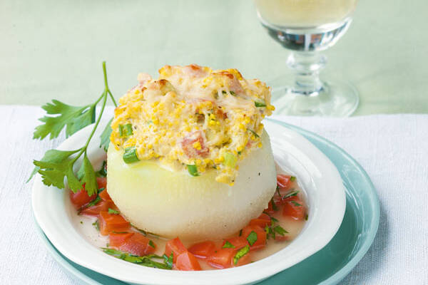 Kohlrabi mit Hirsefüllung Rezept | Küchengötter Kohlrabi mit Hirsefüllung Rezept | Küchengötter