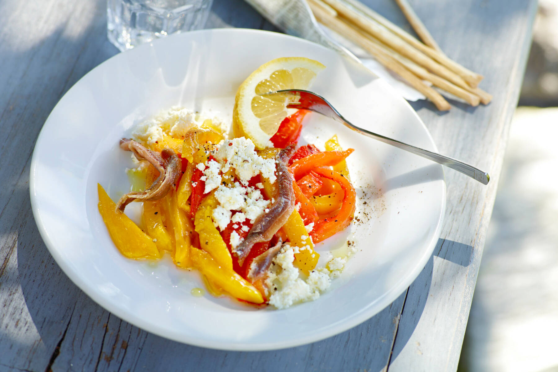 Paprika mit Sardellen Rezept | Küchengötter