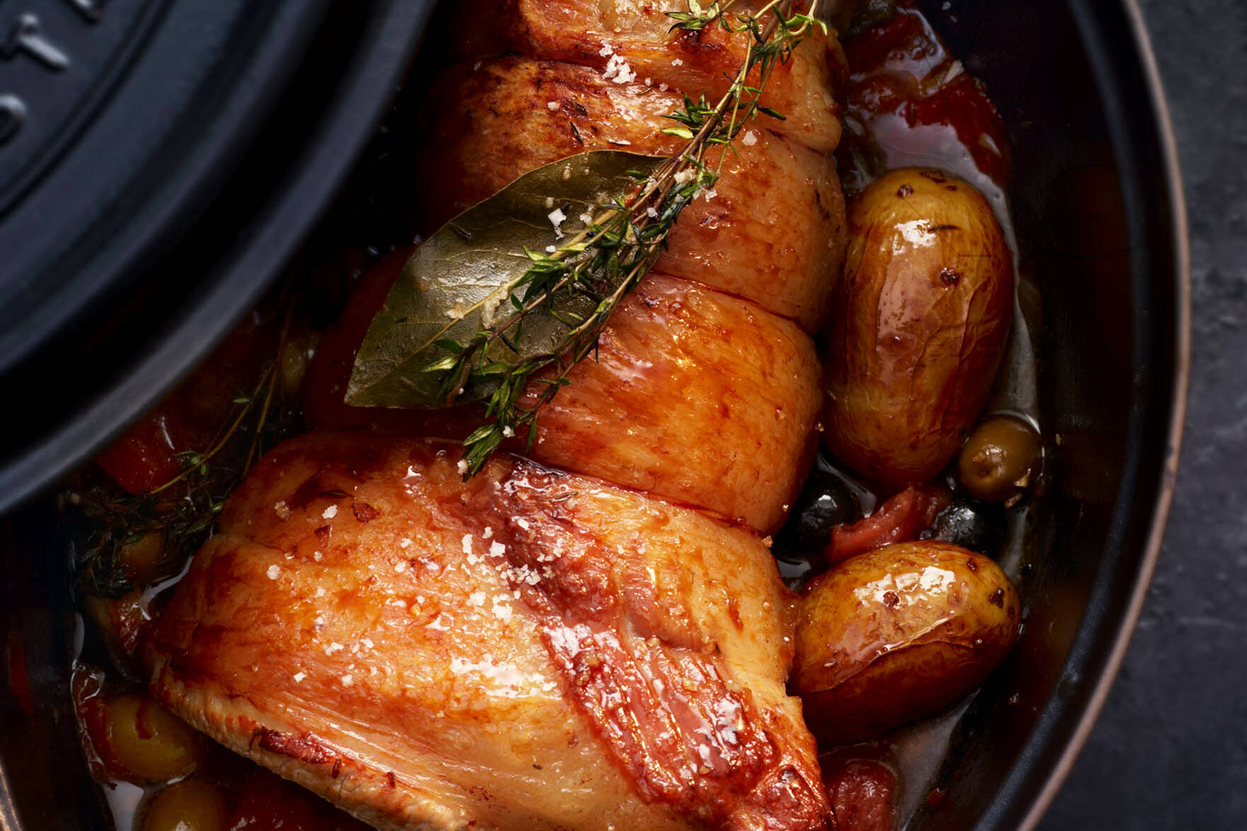 Kalbsbrust mit Kartoffeln und Tomaten Rezept | Küchengötter Kalbsbrust mit Kartoffeln und Tomaten Rezept | Küchengötter